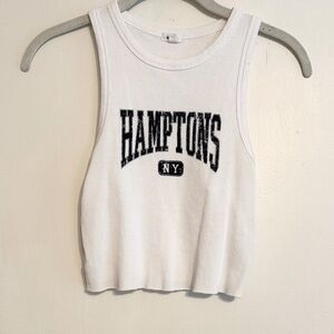 Garage White Hamptons NY Tank Top